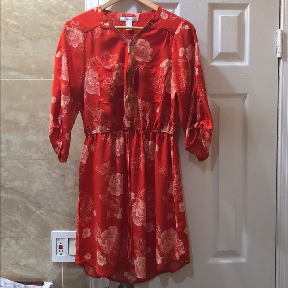 red floral pattern maxi dress - Picture 6 of 8
